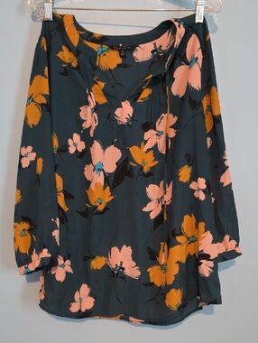 Zac & Rachel Green Floral Blouse